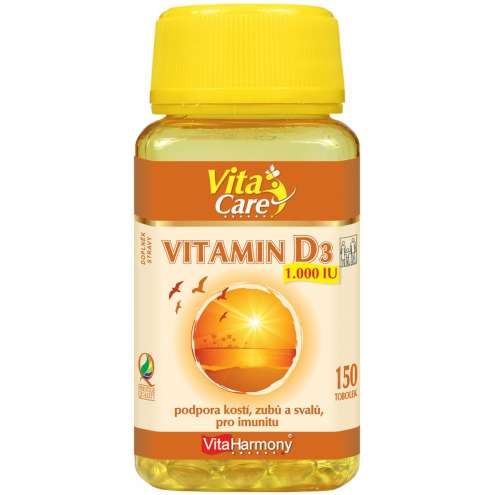 VITAHARMONY Vitamin D3 1000IU - Витамин D3 150 капсул